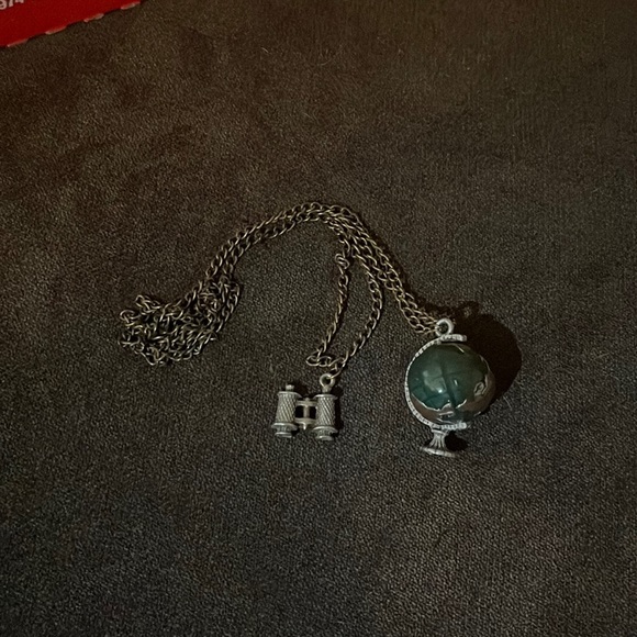 Jewelry Cute Globe W Binoculars Necklace Poshmark